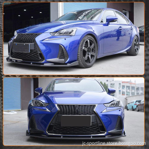 Carbon Fiber Front Bumper Lip Splitter for Lexus IS300/IS350 Sedan 2017-2020